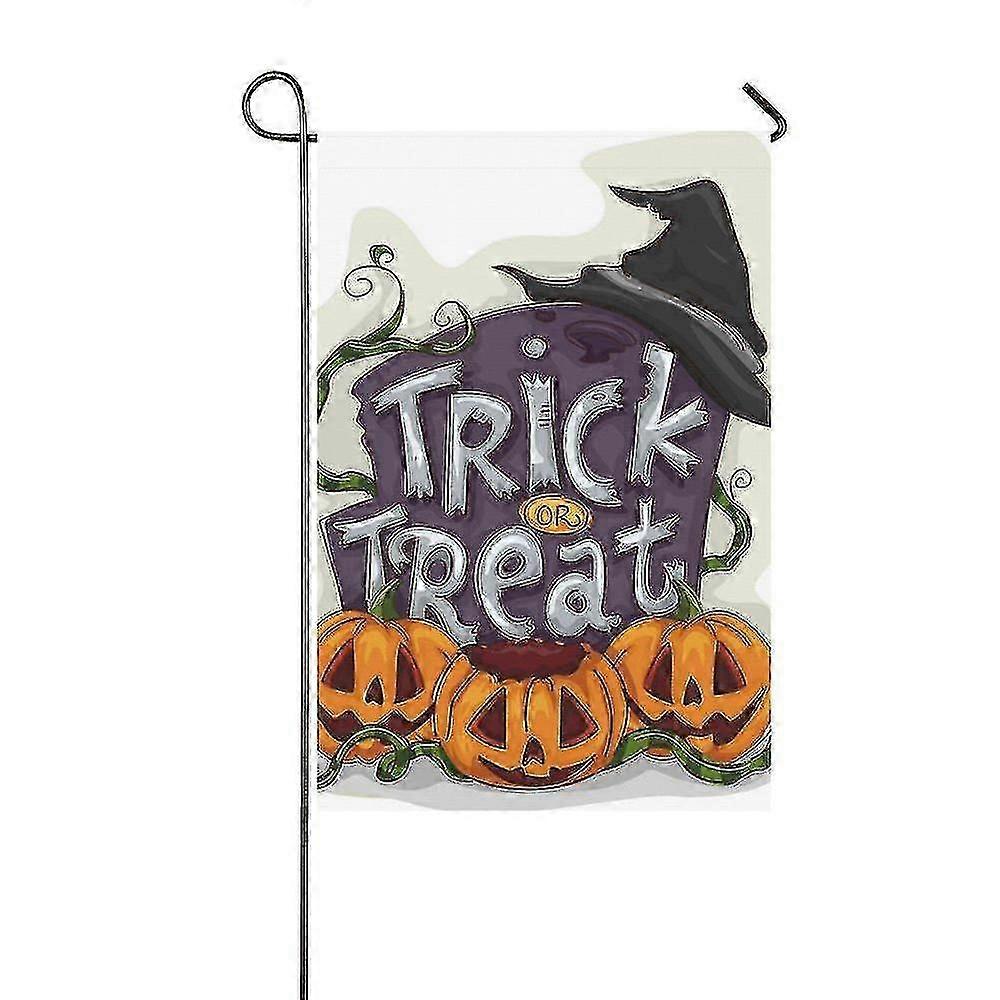 ハロウィーンのトリックオアトリート墓石の旗 - 30x45cm屋外の装飾