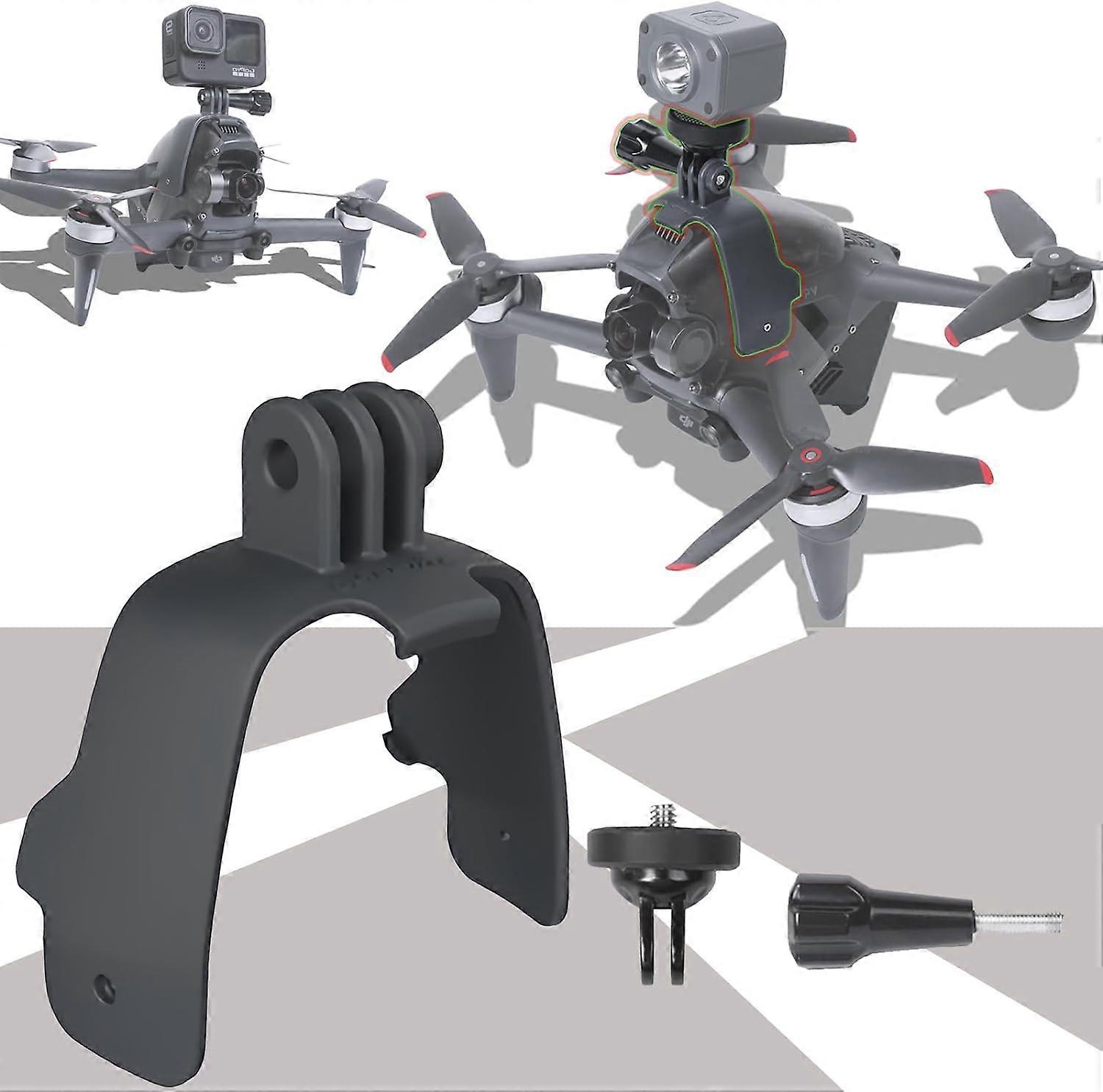 Mount Adapter Bracket for DJI FPV Compatible with Gopro 10 9 8 7 /for Insta360 ONE R Insta360 ONE RS /for