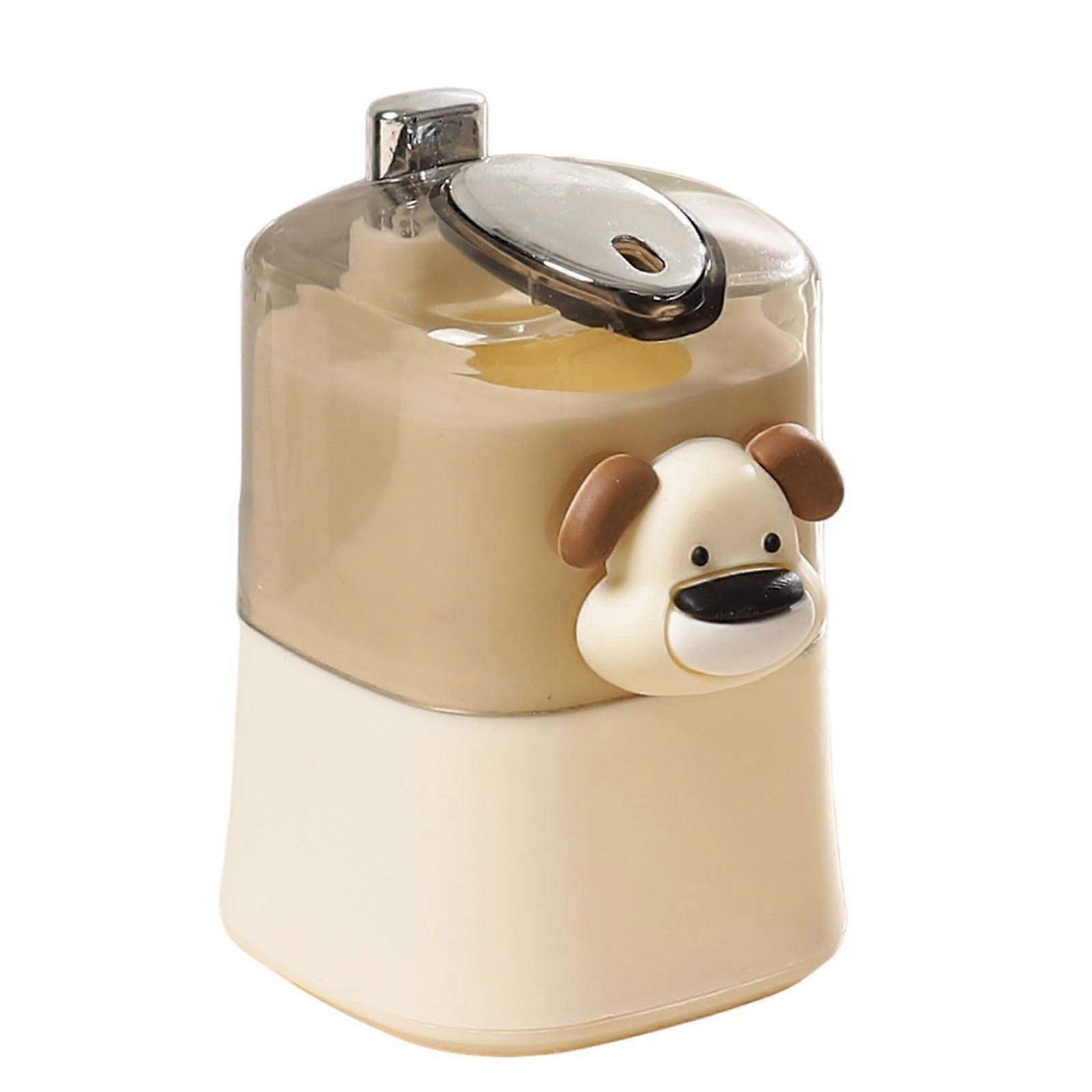 Automatic Toothpick Dispenser with Elegant Cartoon Design for Hygienic Storage, Silver Tabletop Holder