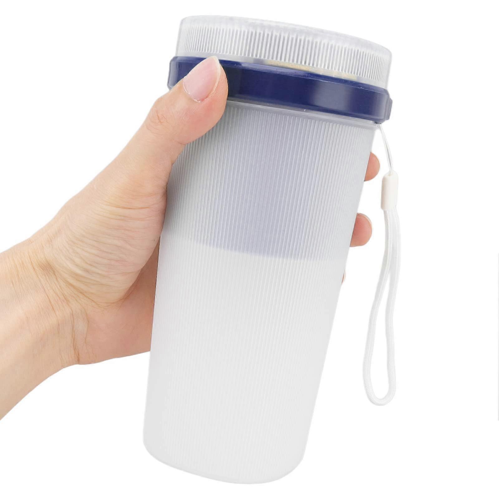 Portable Blender 300ml USB Rechargeable Smoothie Juicer Cup for Travel and  Use Blue