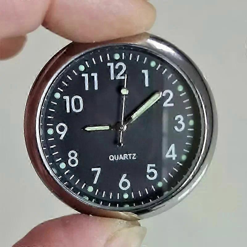 Car Dashboard Digital Clock 40mm Quartz Auto Stick-On Watch