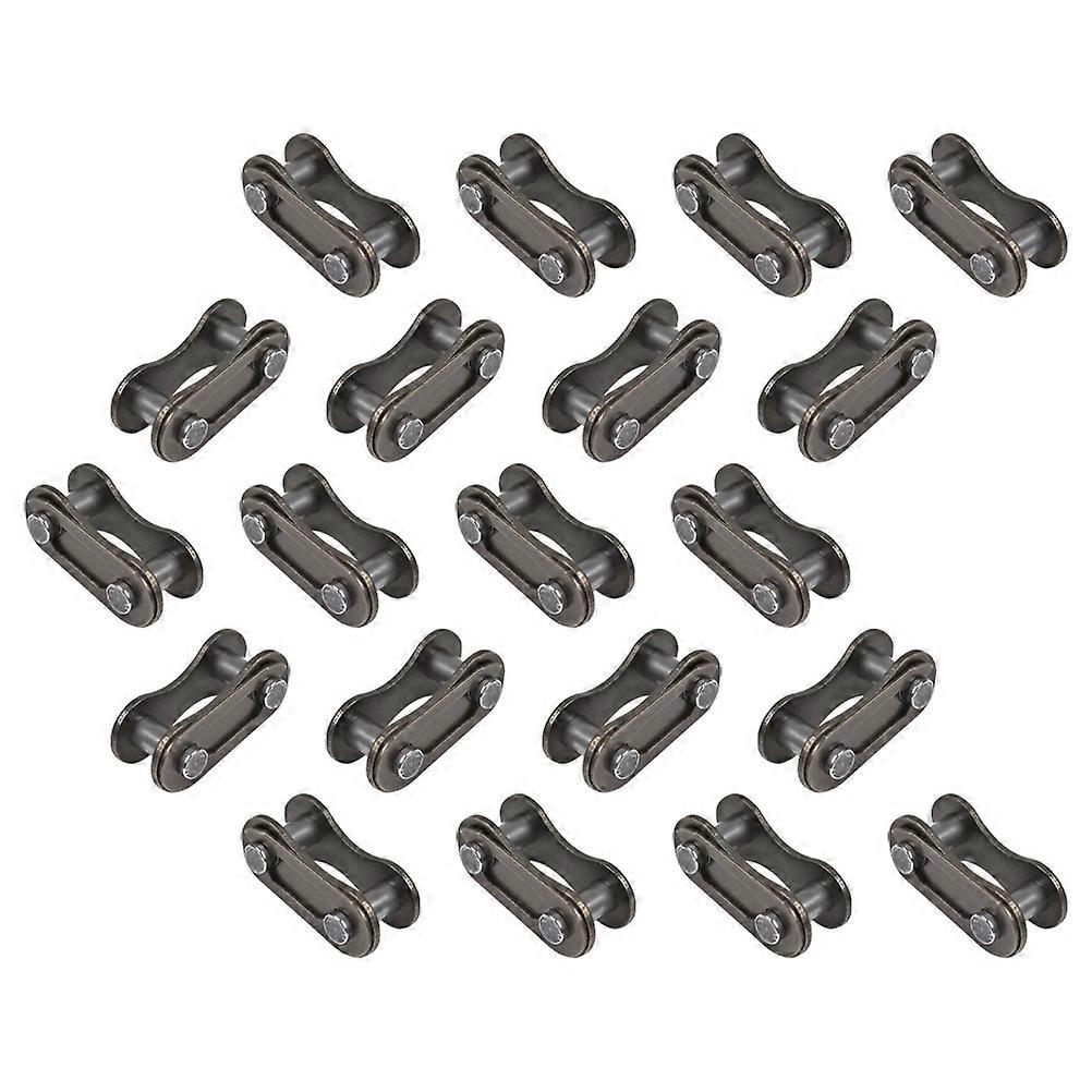 Bicycle Chain Link Single Speed Connector 20Pcs Quick Joint Coupling For Cyclists Black Zinc Alloy For Various Terrains