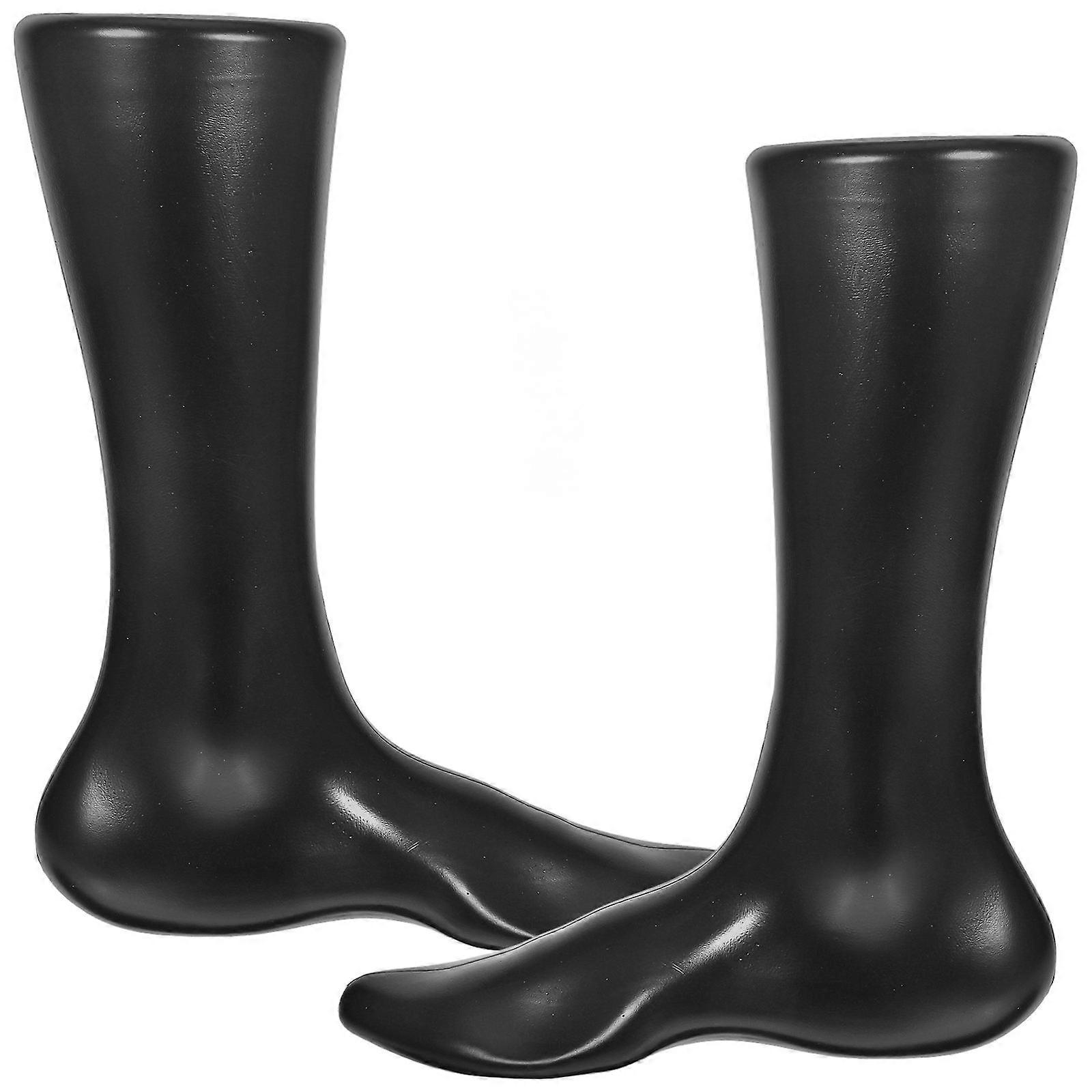Sock Display Holder for Display Black Mannequin Foot Model 6Pcs
