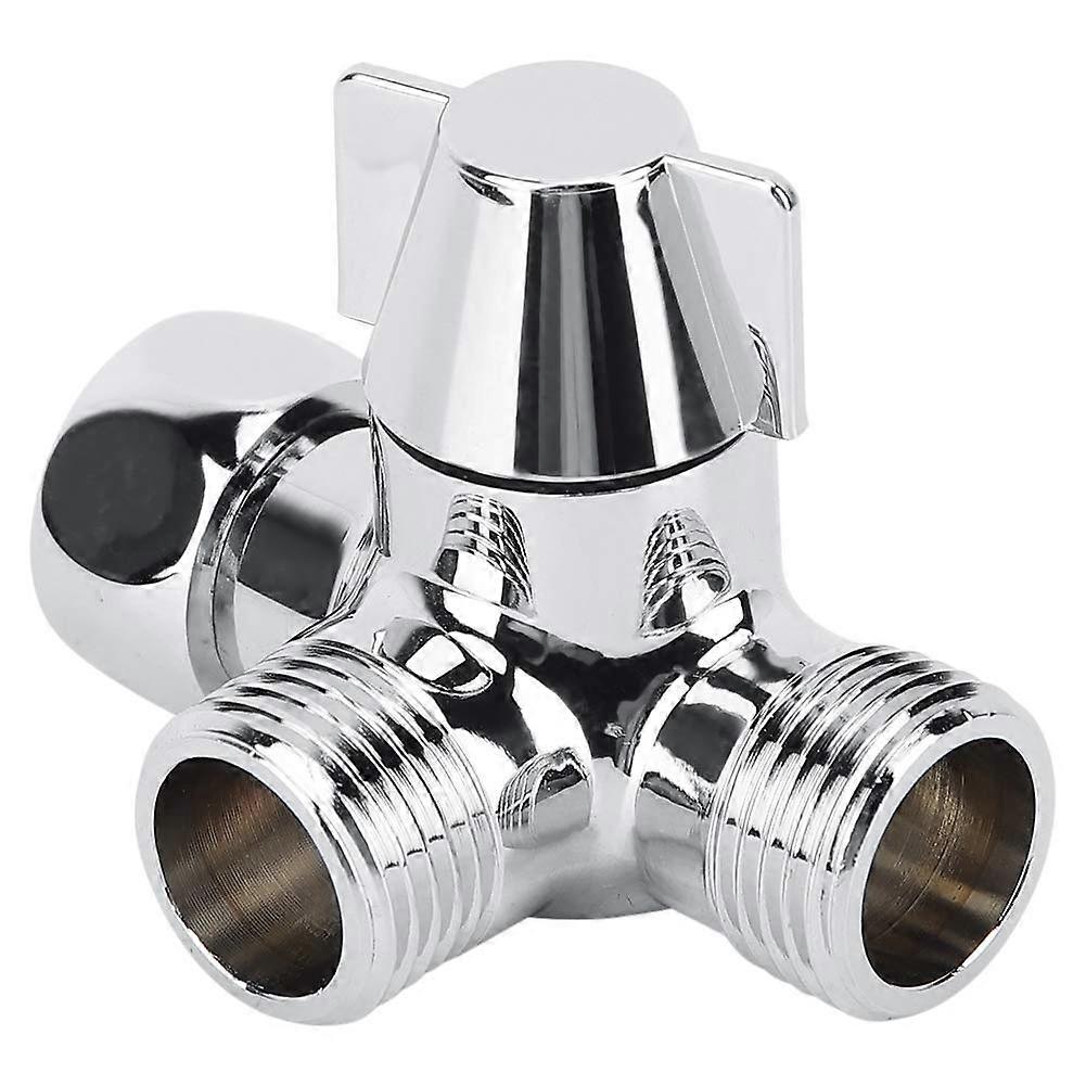 Brass Shower Diverter Valve with ThreeWay Water Control, LeakProof Threads, Bidet Adapter