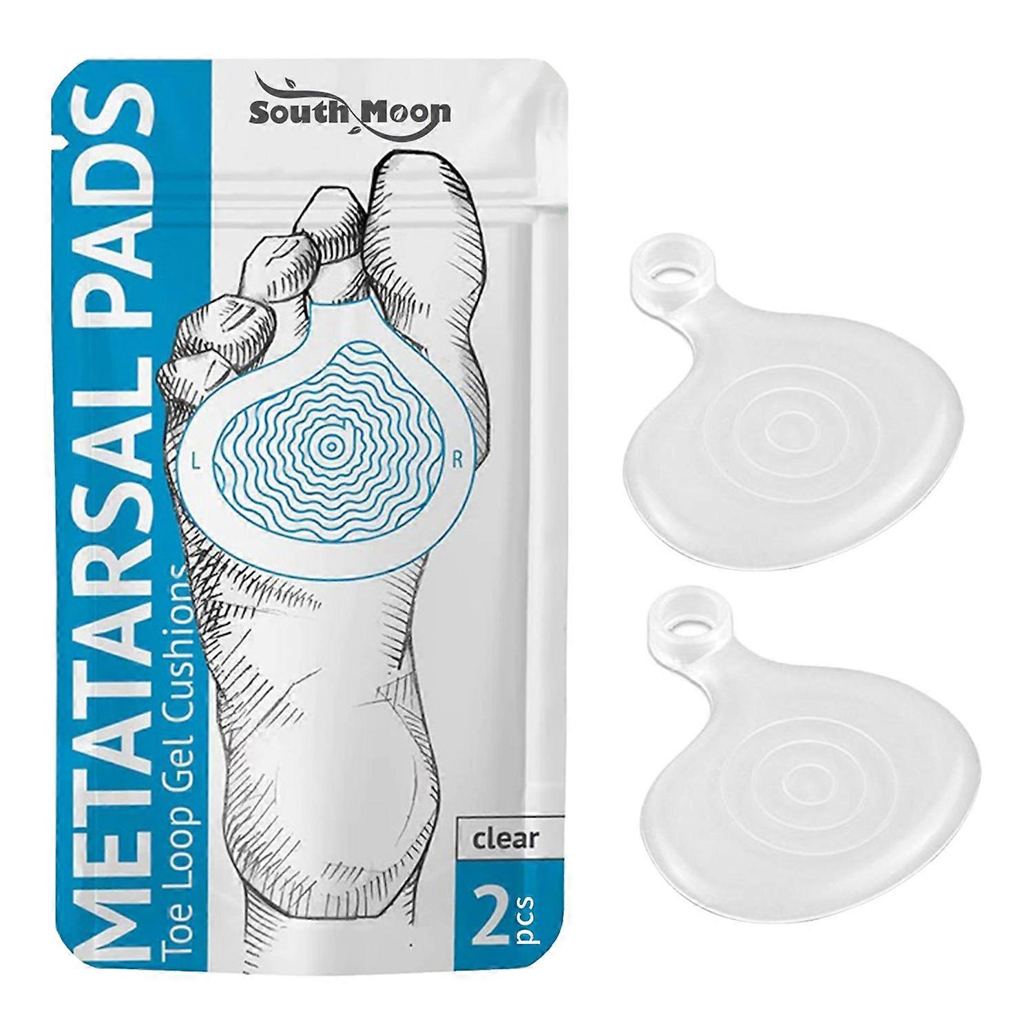 1-6PCS SOUTH MOON SOA08-A059-2-BU1 1 Pair Metatarsal Pads Forefoot Pressure Reducer Toe Loop Gel Cus