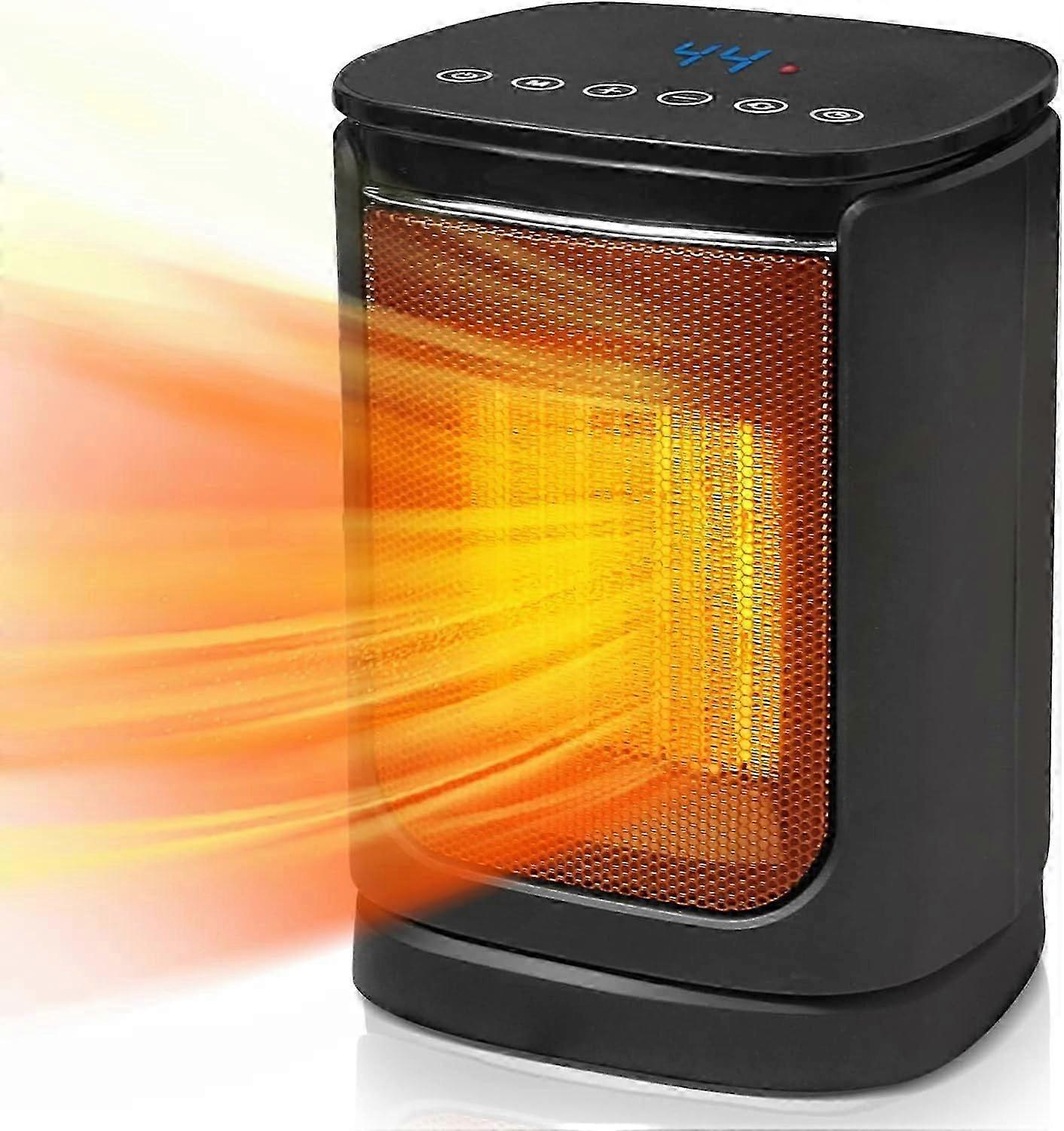 Space Heater, 1500W Portable Ceramic Heaters , 3-Mode 3-Speed 70Oscillating, Quiet, Multiple Protection, Energy Saving, for Home, Office, Study, Bathr