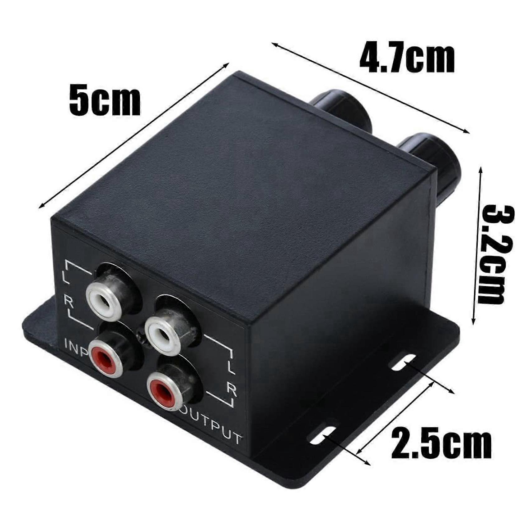 2X Car Audio Regulator Amplifiers Bass Subwoofer Stereo Equalizer Controller 4 RCA