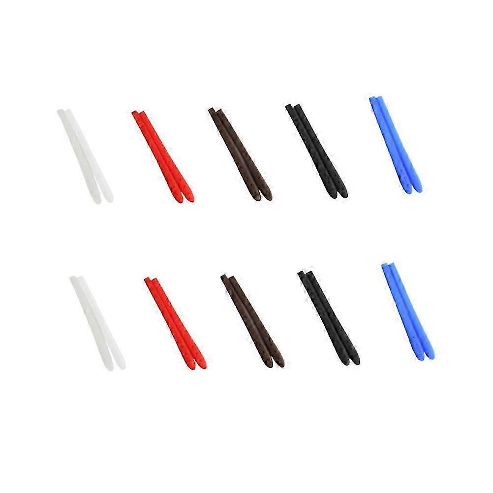 Protetores de perna de óculos de silicone antiderrapantes para uso com óculos 10 pares