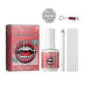 DIY Tooth Gem Kit  Sparkling Dental Stickers with UV Glue for Easy, Safe, and LongLasting Temporary Dental Decoration for Special Occasions and Ever