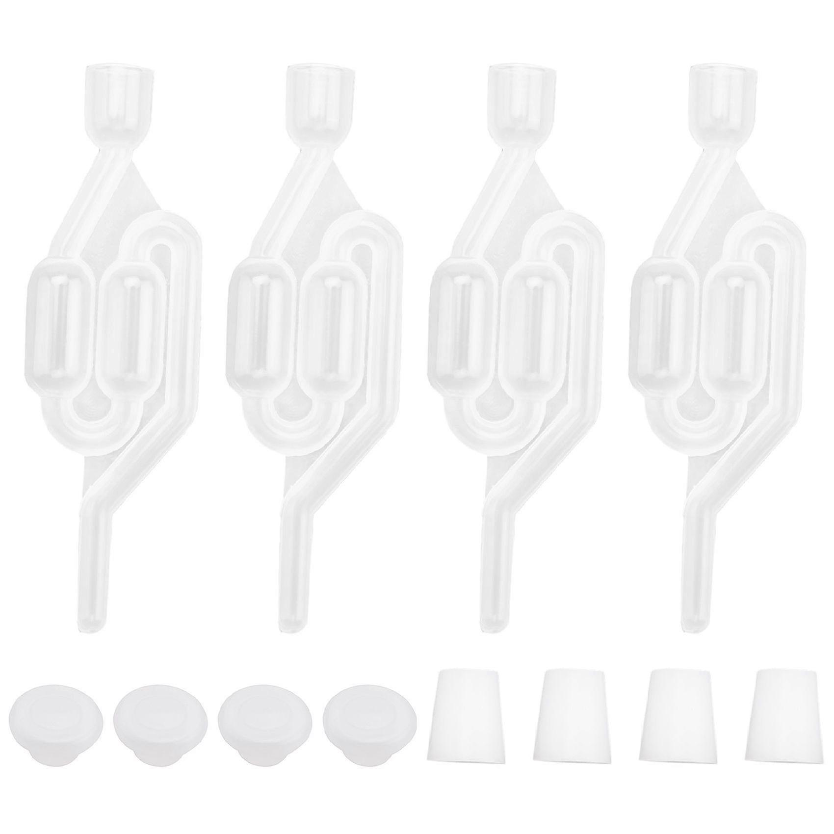 Fermentation Airlock,Brewing Airlock Wine Airlock Beer Airlock with Rubber Airlock Stopper Plugs Ai