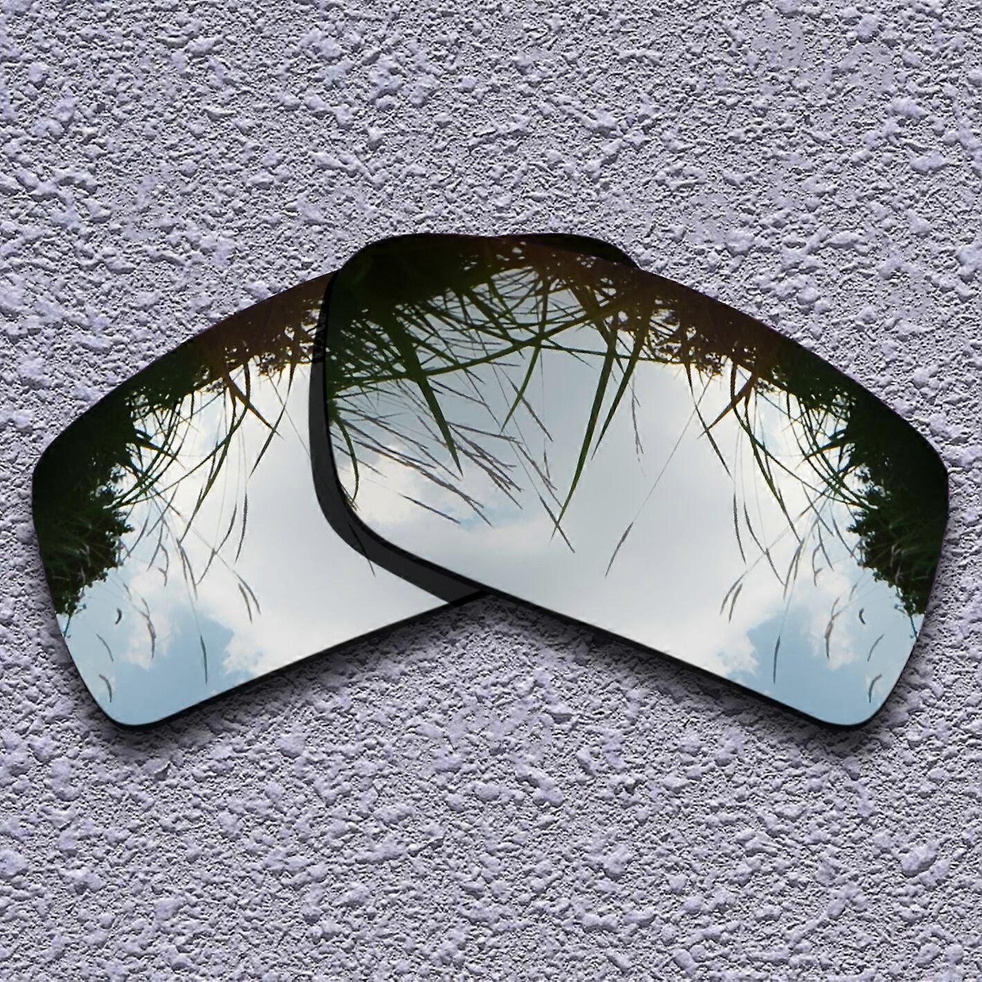 US Silver Titanium Replacement Lenses For-Oakley Gascan Polarized