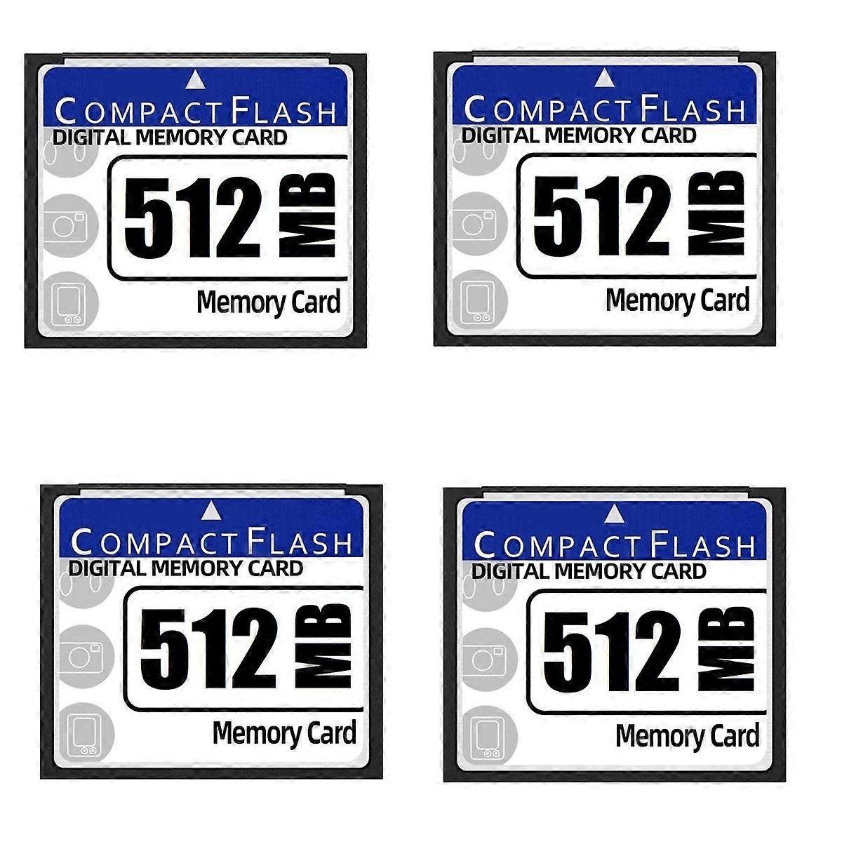 4X 512MB Compact Flash Memory Card for Camera, Advertising Machine, Industrial Computer Card