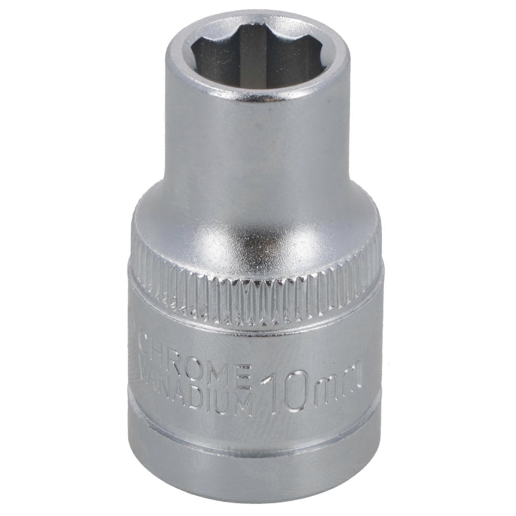 1/2" Drive 10mm Metric Super Lock Shallow 6-Sided Single Hex Socket Bergen