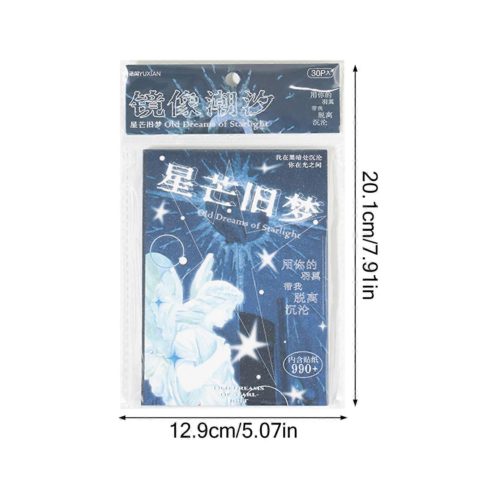 Autocollant d��coratif artisanal r��tro, th��mes de r��ve, autocollants artistiques r��tro pour Scrapbook, adapt��s �� la d��coration du carnet de n