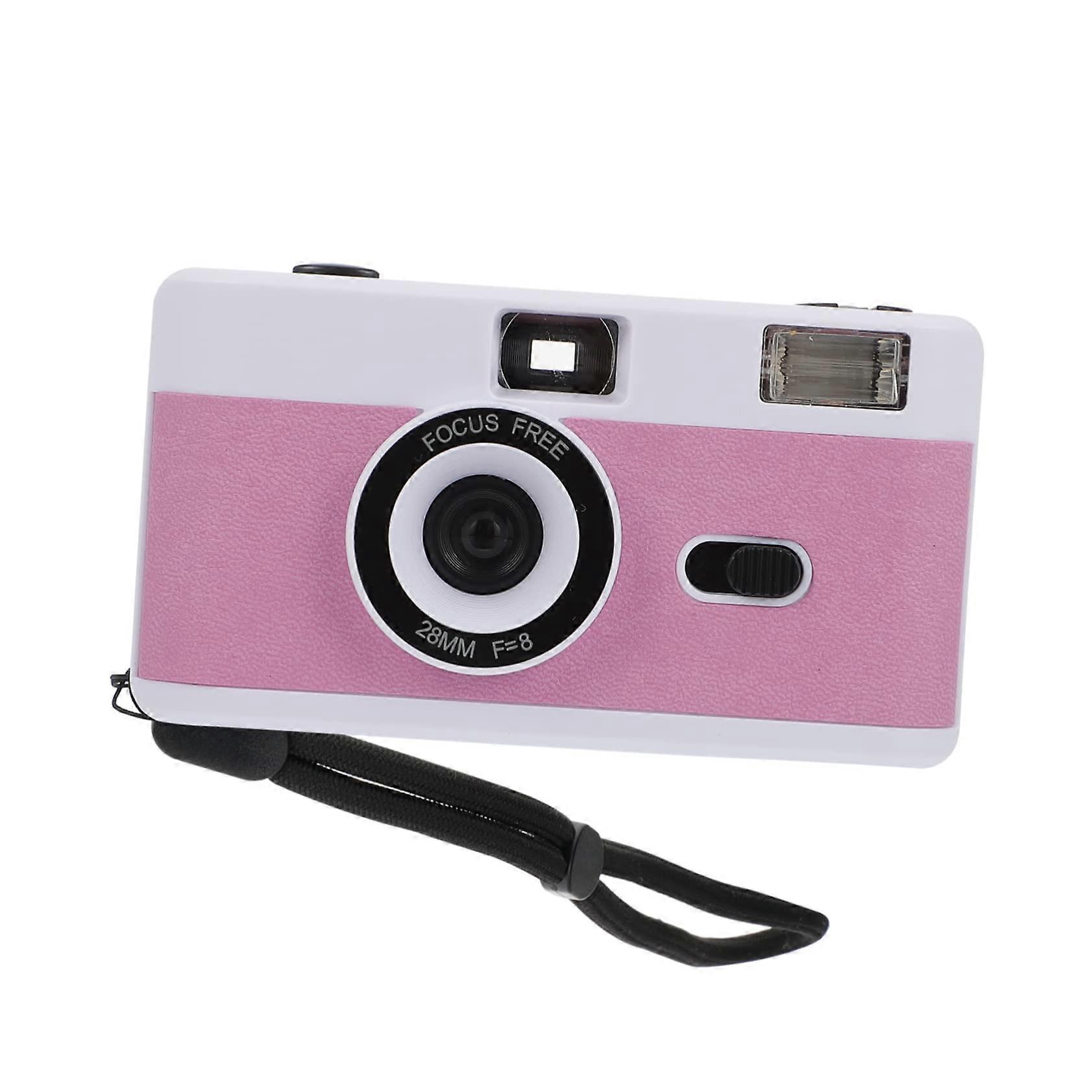 Reusable 35mm Vintage Film Camera with Builtin Flash, Retro Style, Lightweight for Photography