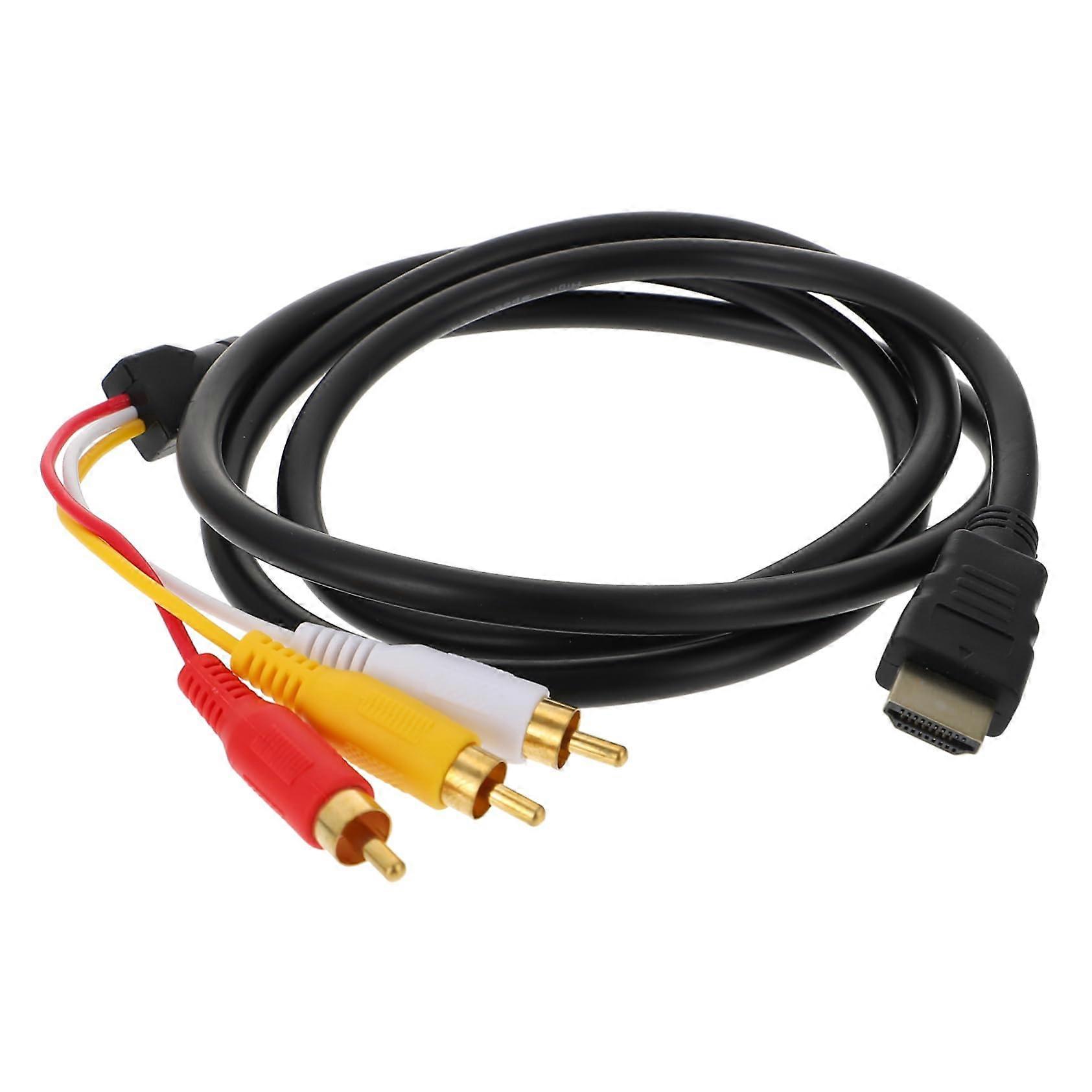Video Adapter Cable, Plated Connector, TVs and DVDs Compatibility, Multimedia Signal Transfer, Stable Resolution Video