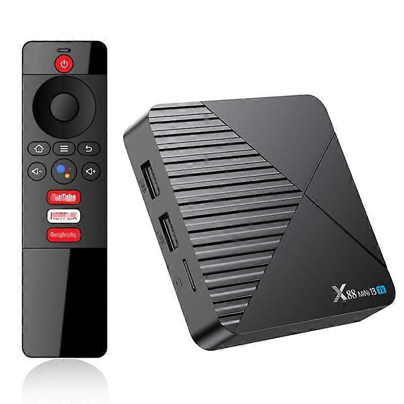 Android TV Box 13.0, Smart Media Box with 4GB RAM 64GB ROM, RK3528 CPU, 4K Support, Dual Wifi, BT5.0, HDMI 3.0