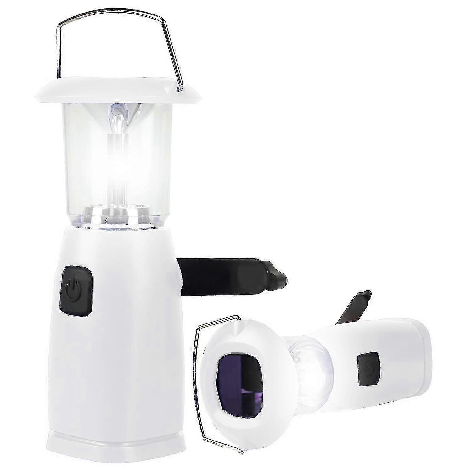 Solar Hand-up Crank Dynam Camping Lantern - Portable 6 Led Wind Up Lamp Dynamo Torch With Foldable Hook Camping Lantern Light