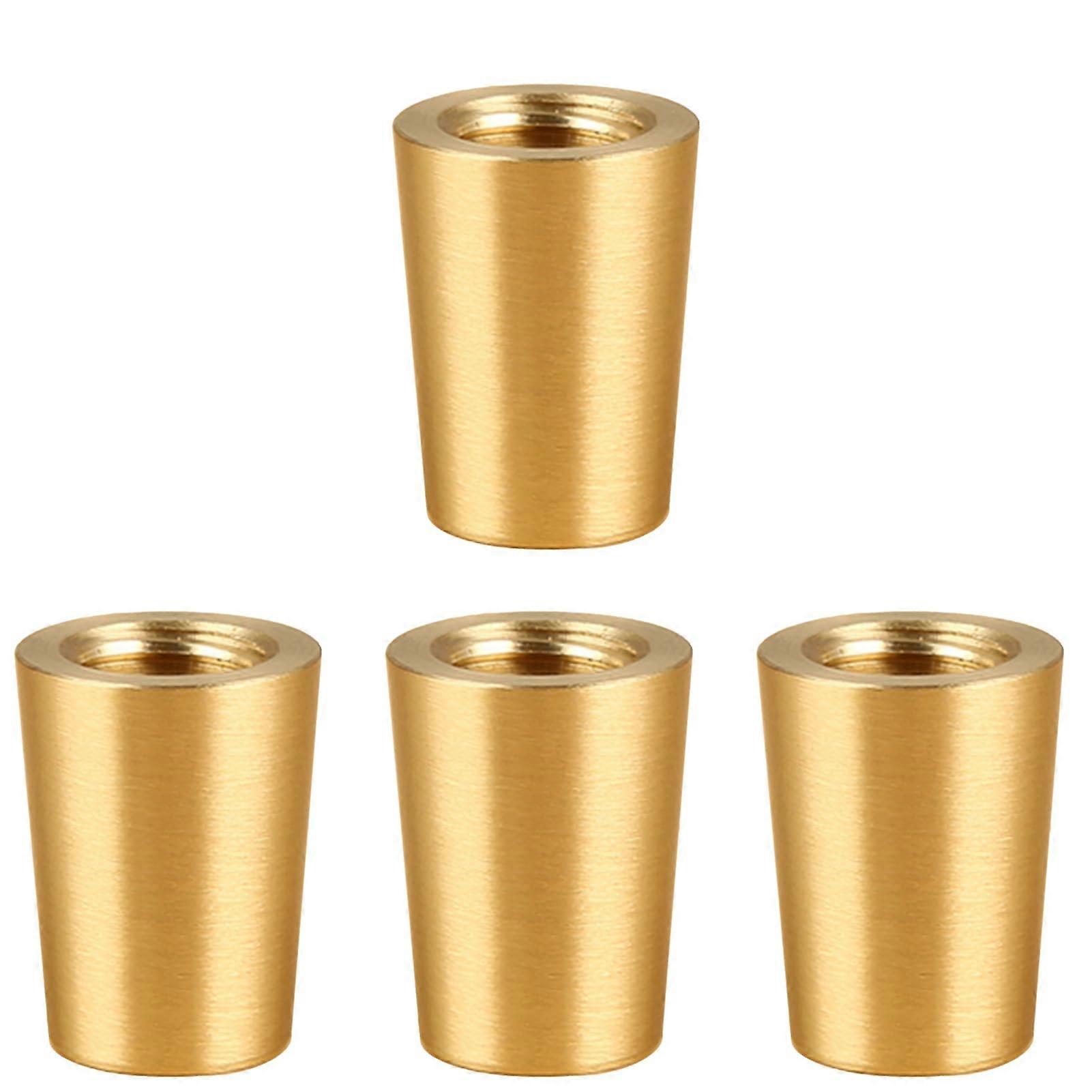 Brass Furniture Legs Solid Brass Build with Floor Protection Pads for Tables Cabinets and Coffee Tables