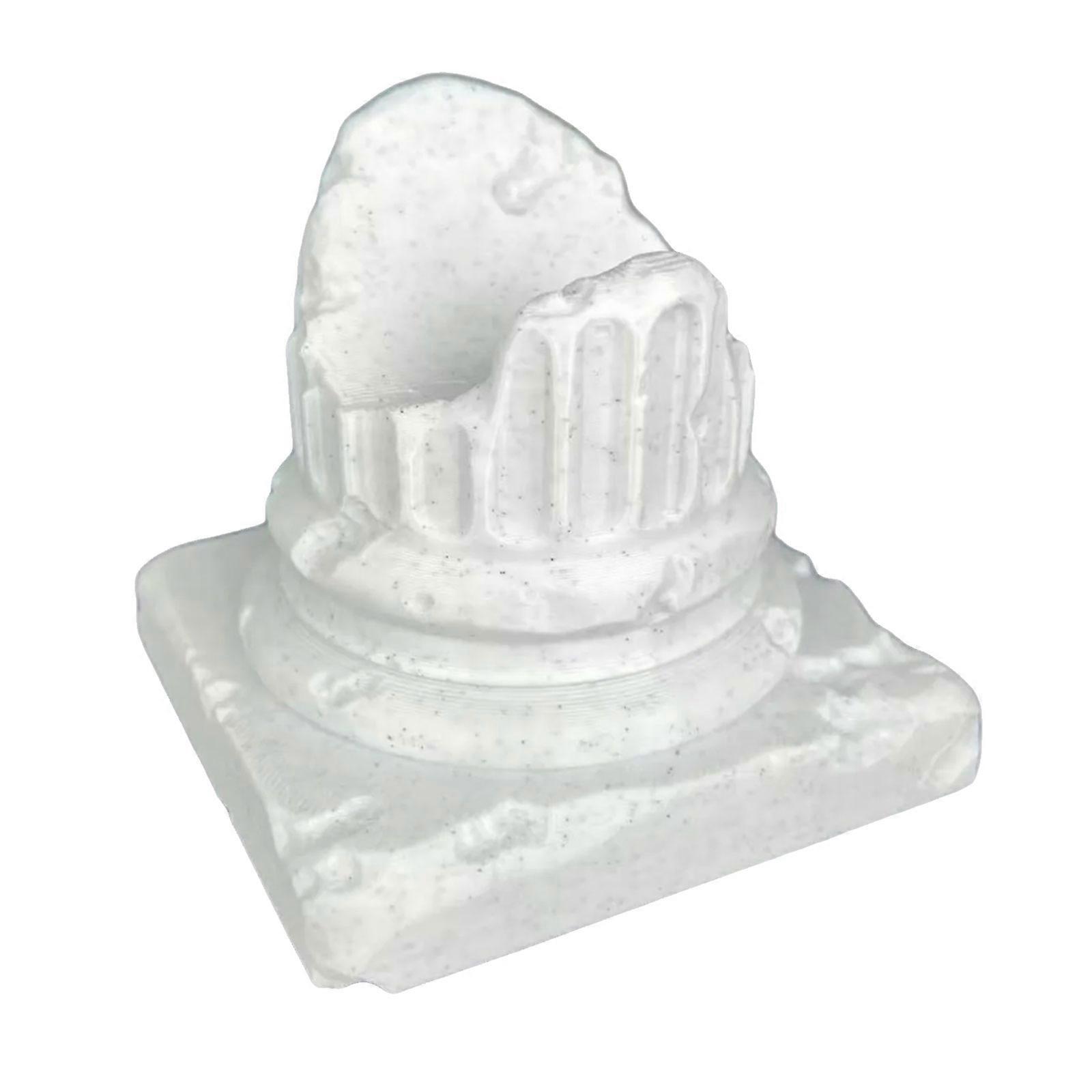 Stable Support Game Controller Base Featuring Roman Pillar Aesthetic Desktop Stand Game Controller Stand for Game  White