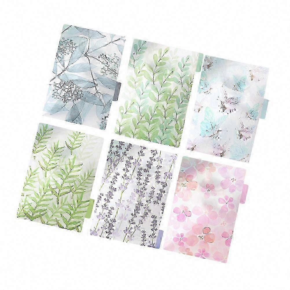 6 Pcs Colorful Envelopes For Budget Planner Binder Insertable Dividers