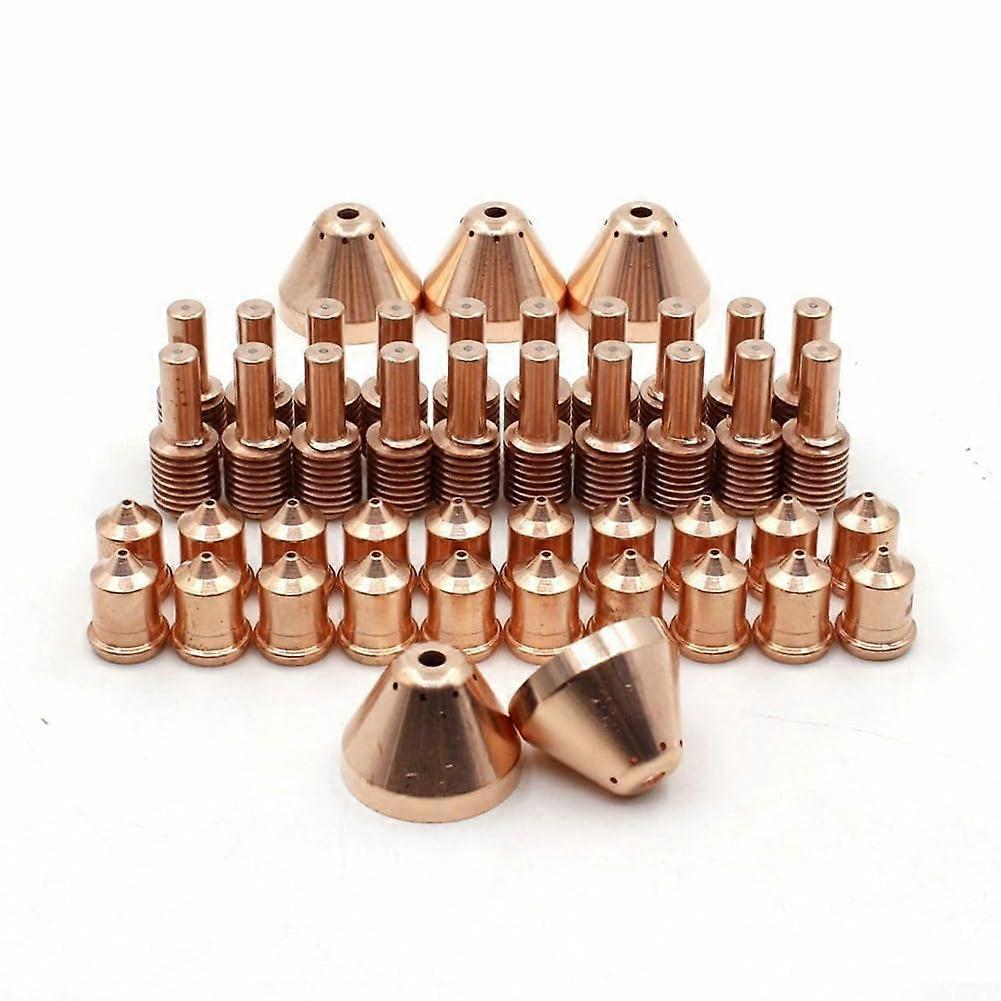 45Pcs Plasma Cutter Consumables Copper Electrodes Nozzles Shield Cups for MAX45 Precision Cutting