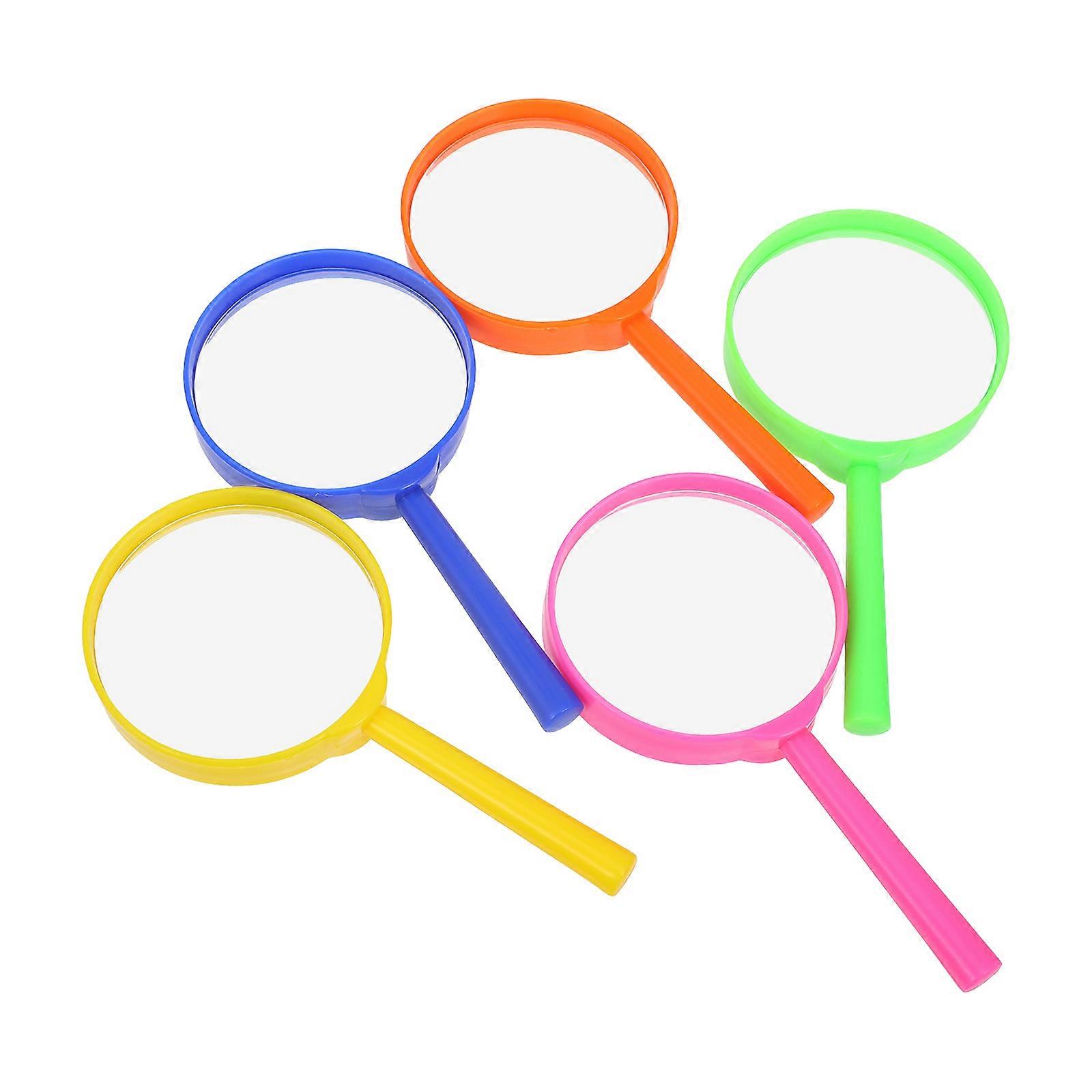 Magnifier Glass Acrylic 5Pcs Handheld Magnifier for Magnification Use