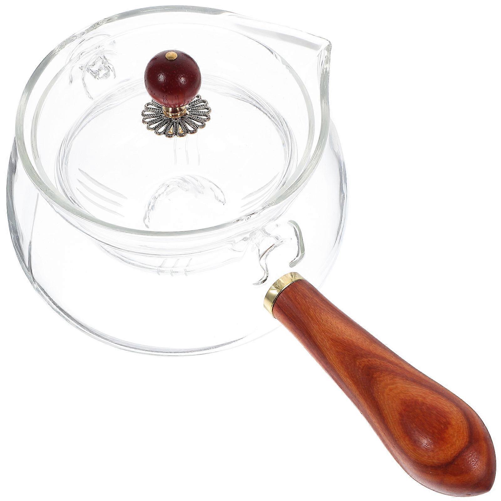 Heat Resistant Chinese Rotating Teapot for Home Use with Side Handle