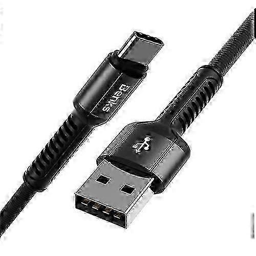 2025 Benks D38 USB-C / Type-C Nylon Cloth Texture Braided Data Cable