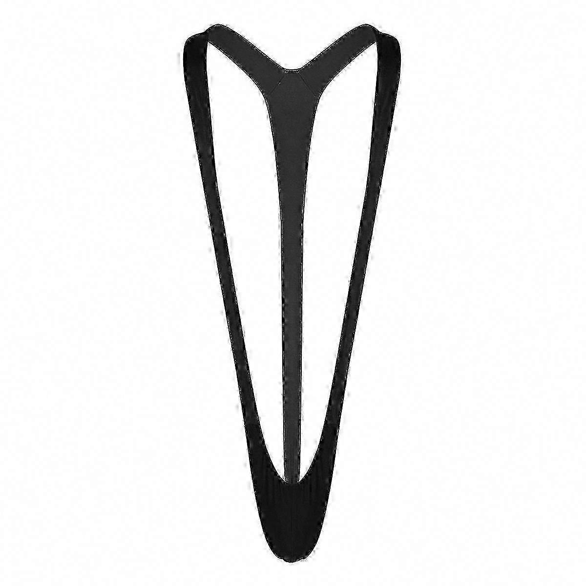 Man-Enhancing Stretchy Swimsuit with Fluorescent Design