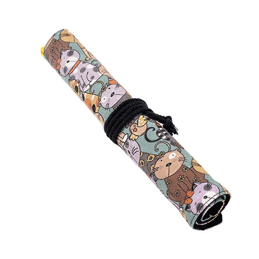 Pencil Case 20 Slots Paint Brush Rollup Suitable for School Use