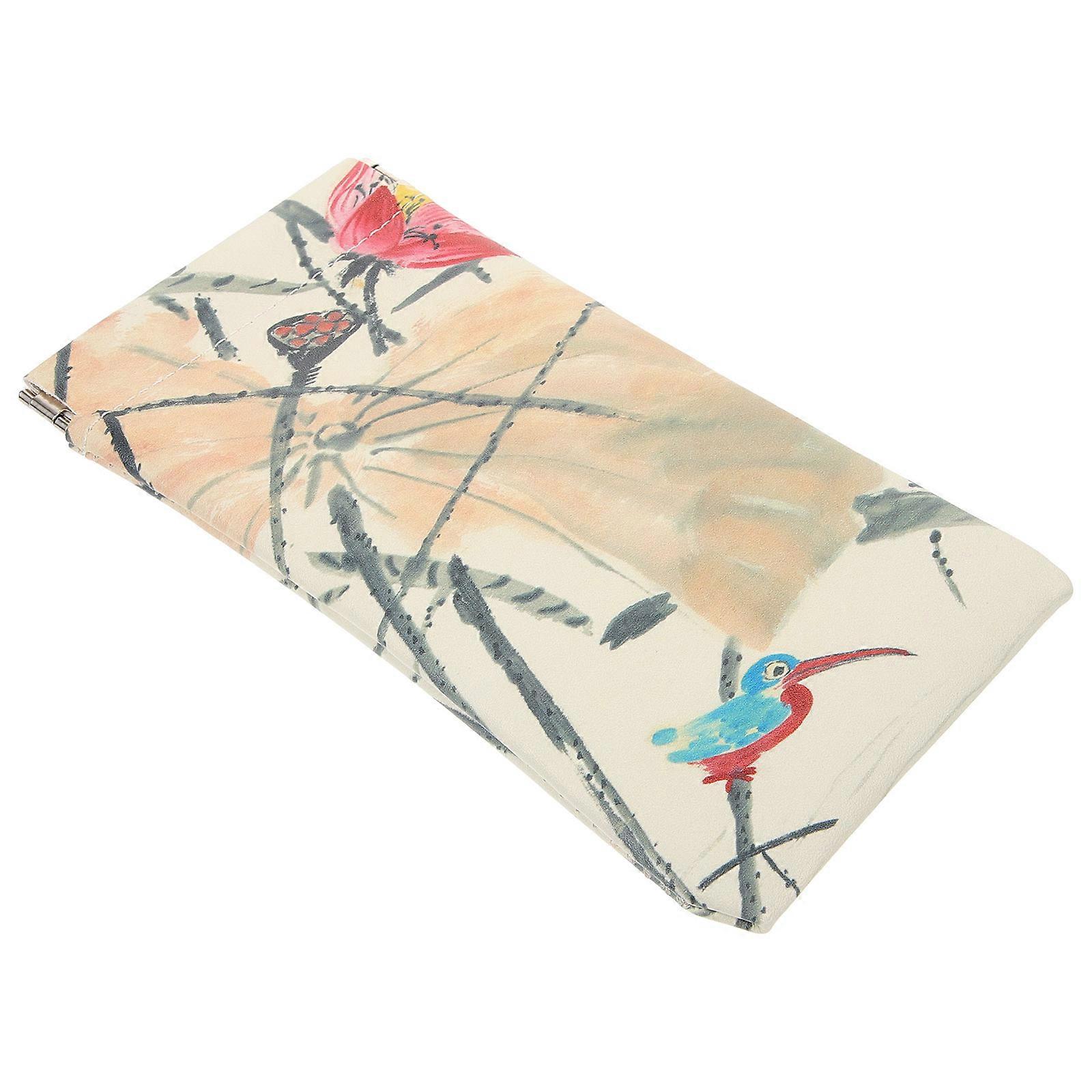 Sunglass Storage Bag Pu Material Protect From Scratches Daily Use 1Set