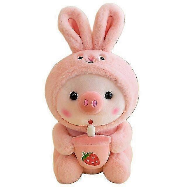 1 peluche de 25 cm Cosplay Unciorn Grenouille Tigre Lapin Boab Thé Cochon Rose Peluche Jouet Fille Bébé Câlin Appea