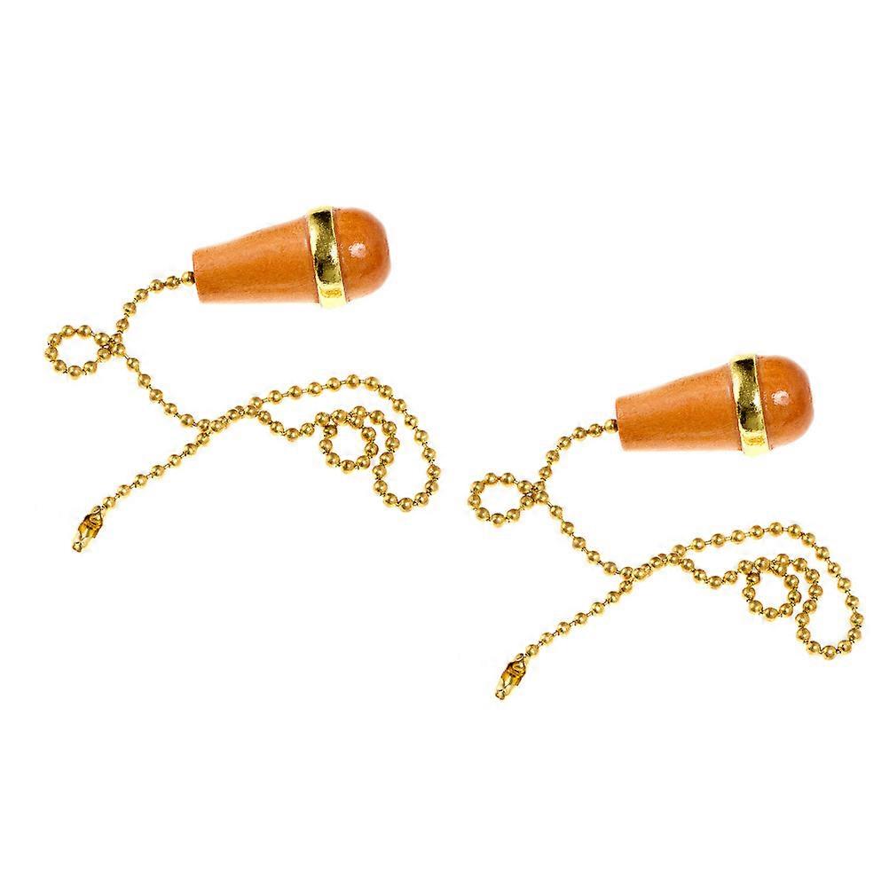 Unique Wooden Pull Chains Ceiling Fan Pull Chains 2Pcs Set