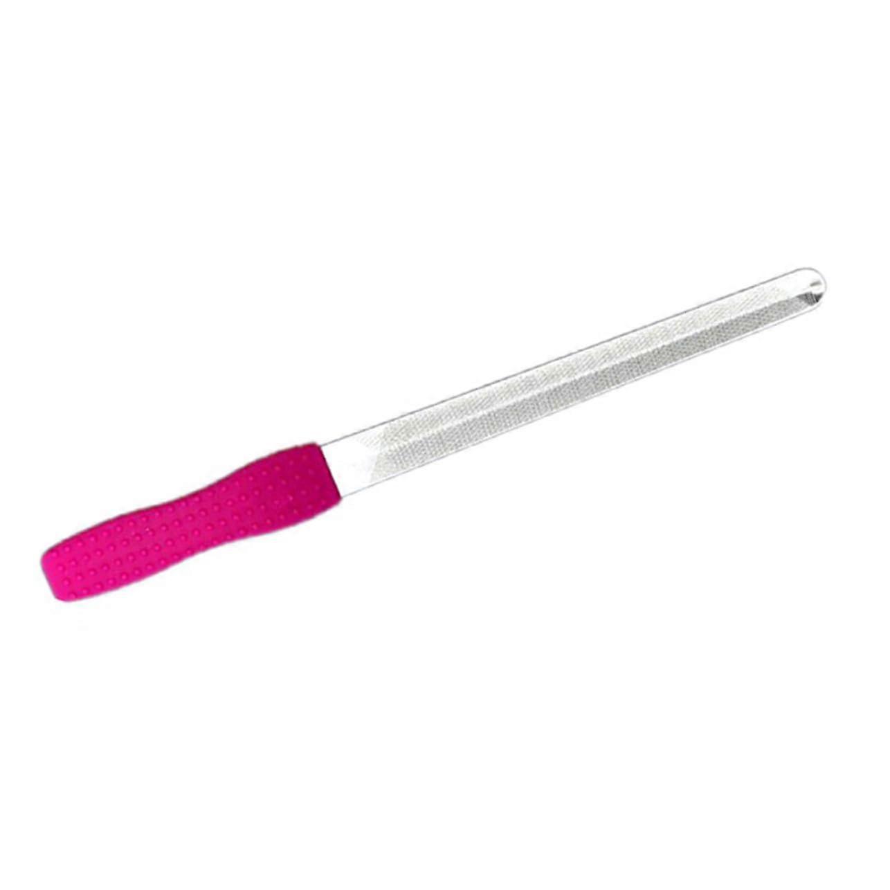 Stainless Steel Nail File and Buffer Block for Smooth Finish, Durable Double Sided Manicure Tool