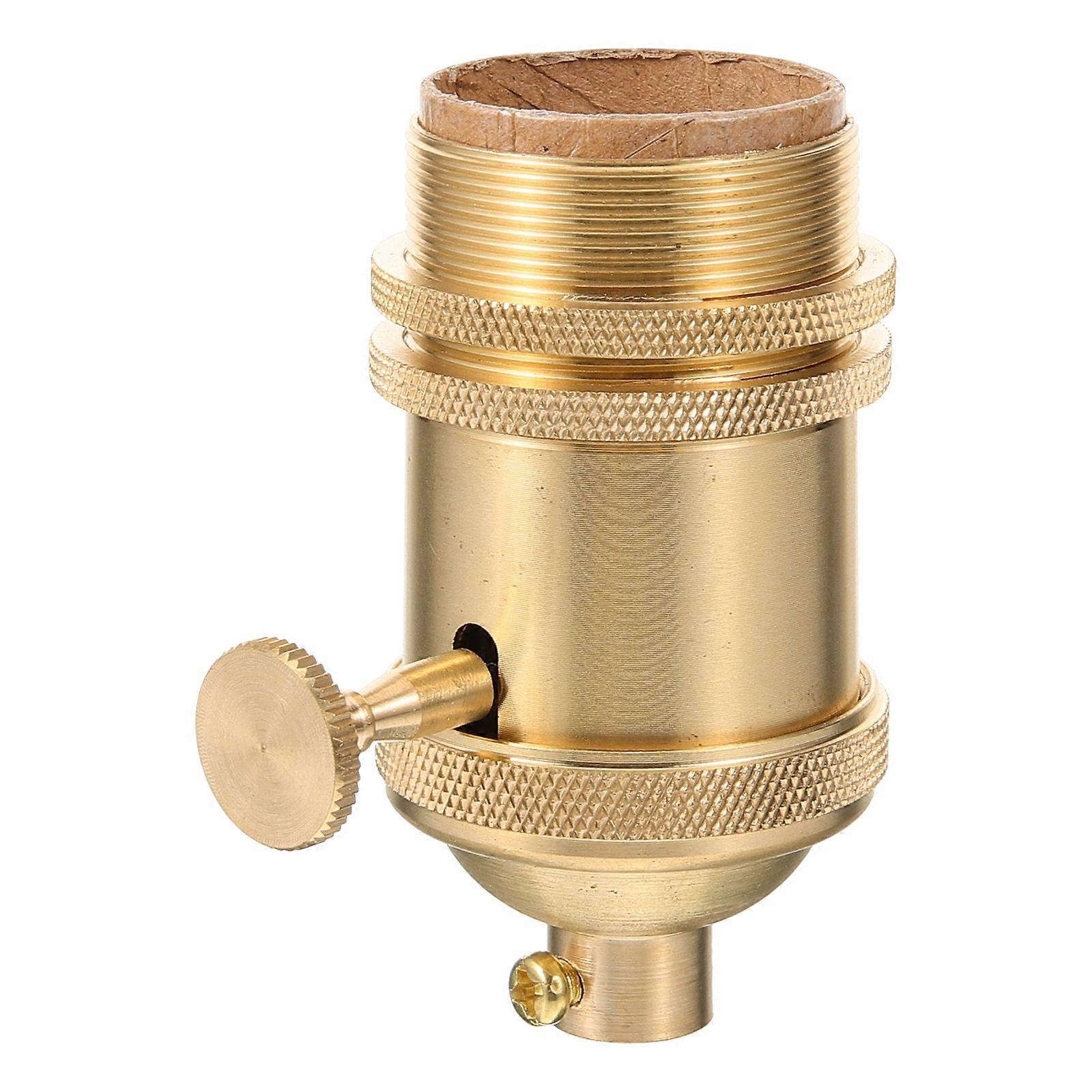 Vintage Lamp Socket Screw-in Light Socket Holder Light Bulb Socket with Turn Knob(E26/E27)