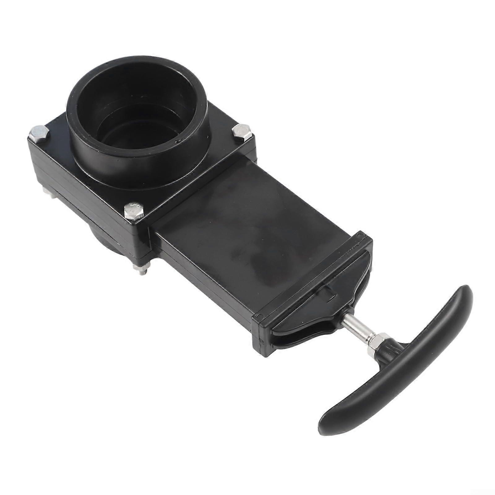 RV Waste Valve with Handle 50mm for Camper Sewer Gate, Secure Connection, Tool Install