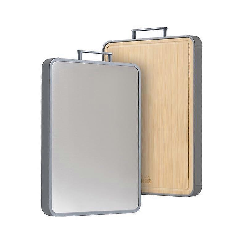 Titanium and Bamboo Cutting Board DoubleSided NonStick Durable Kitchen Chopping Board
