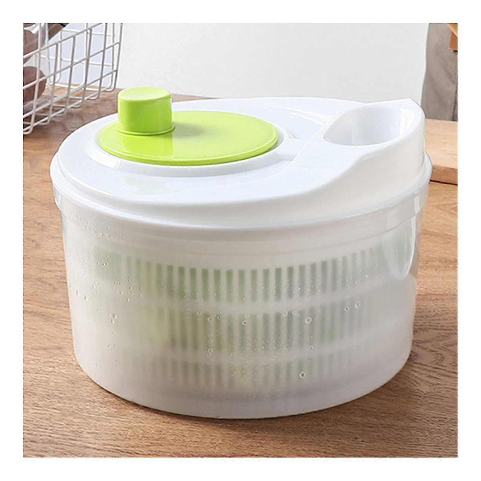 Salad Spinner with Colander Basket, Speed Dual Rotation Vegetable Dryer for Kitchen Use