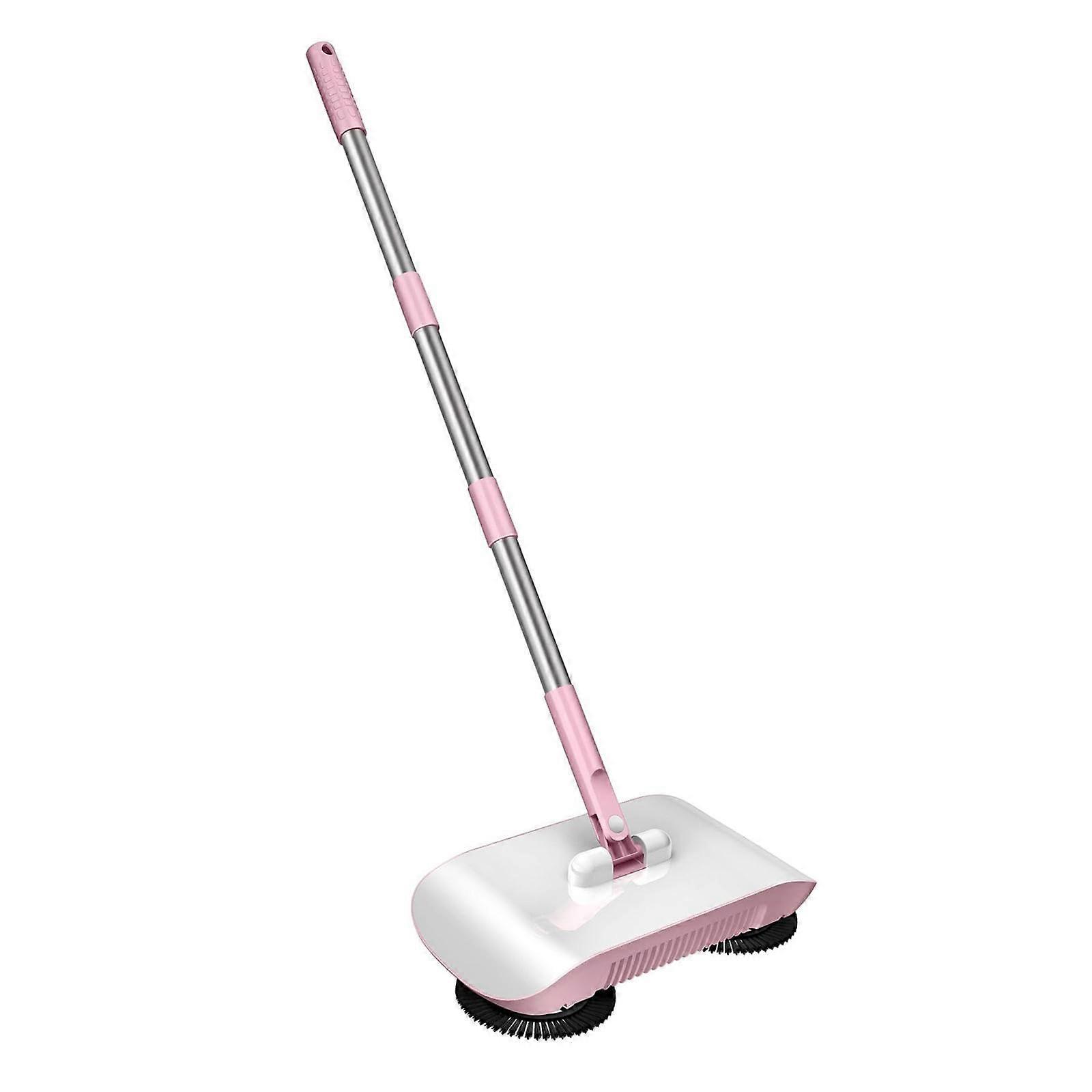 Hand Push Mop 3 in 1 Microfiber Manual Floor Sweeper with Adjustable Handle for Marble and Tile Floors