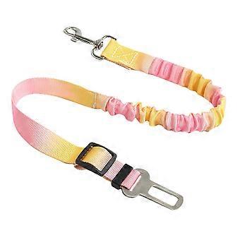 Dog Car Seat Belt Nylon Pet Safety Harness Adjustable ShockAbsorbing for Small Medium Large Dogs