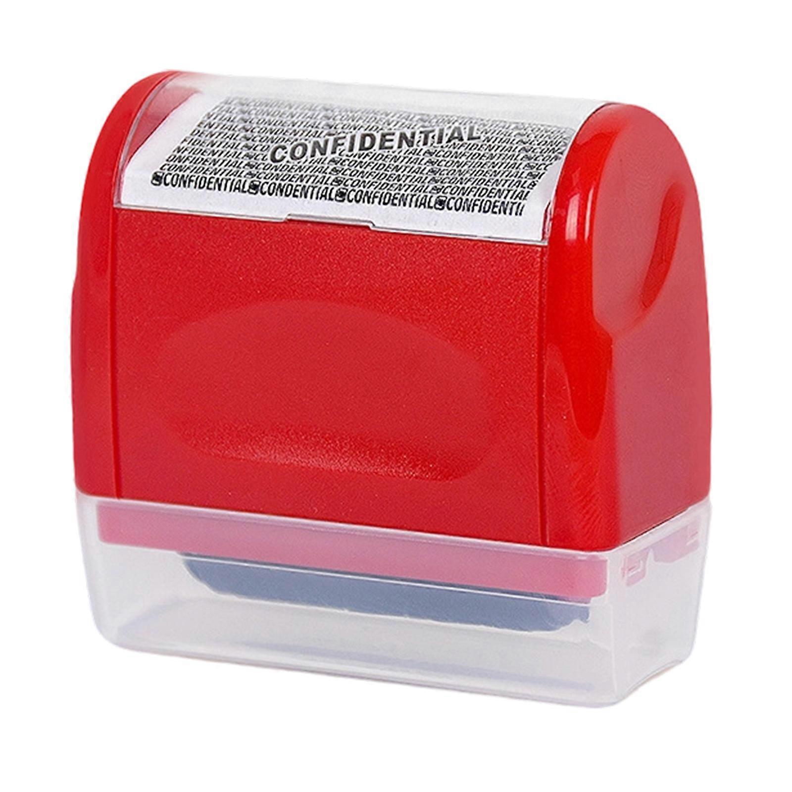 Dense Thin Security Drum Easy to Carry in Bag Pocket for Concealing Individual Data on Invoices Verifications Institution Declarations Effective