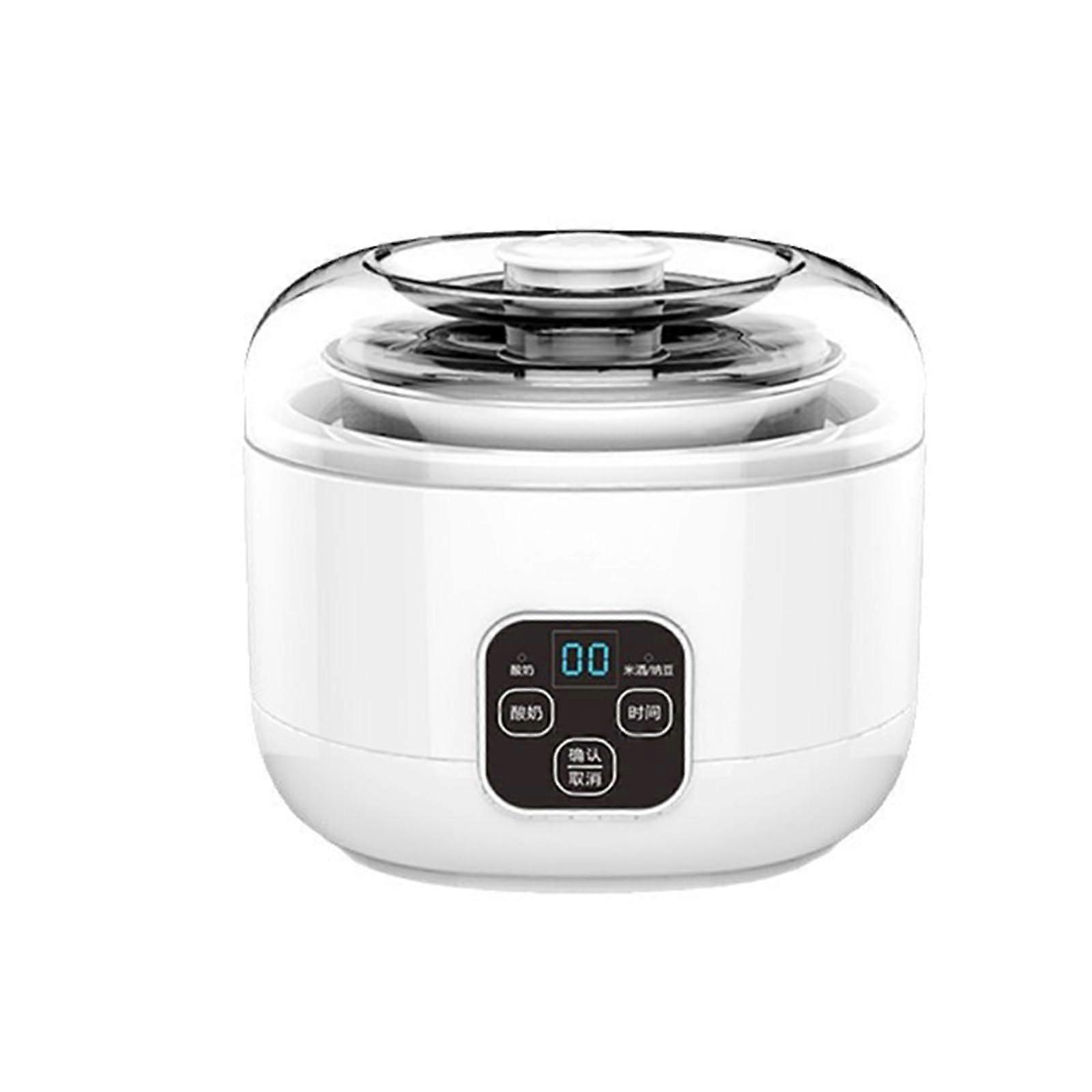 Yogurt Maker 1L Stainless Steel with Timer and Strainer, Touch Control Electric Yogurt Machine