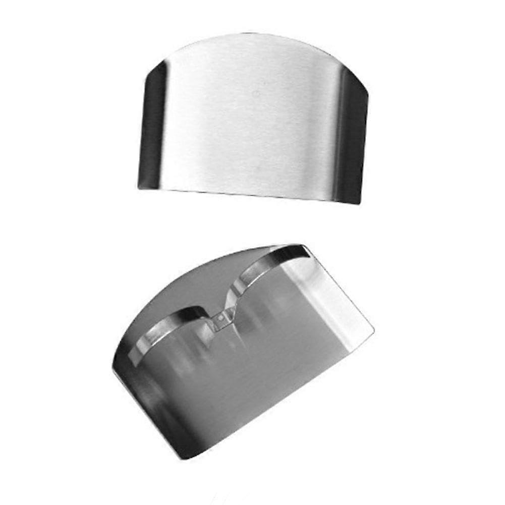 Adjustable Stainless Steel Finger Guard for Kitchen Cutting and Slicing  Double Protector 2pcs