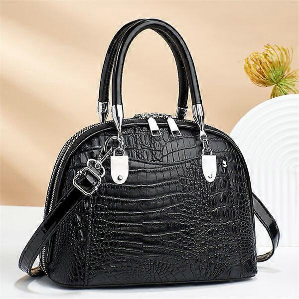 Women's Handbag, PU Material, 25-12-20, Retro Crocodile Pattern Bag