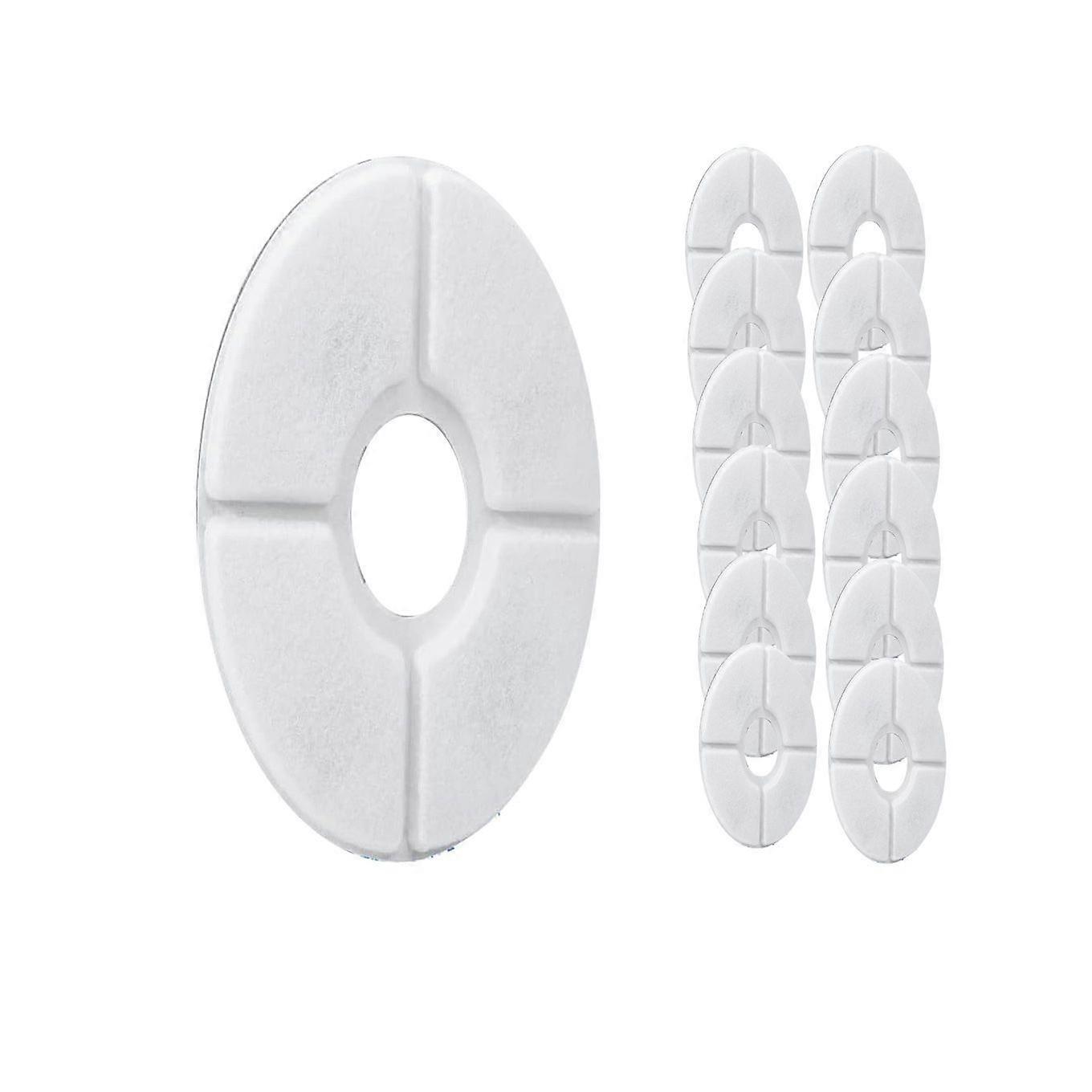 12PCS Pet Water Fountain Filter Replacement,with PP, Ion Exchange Resin & Activated Carbon, Clean Water, Softens Hard Water, Reduces Hair & Particles,