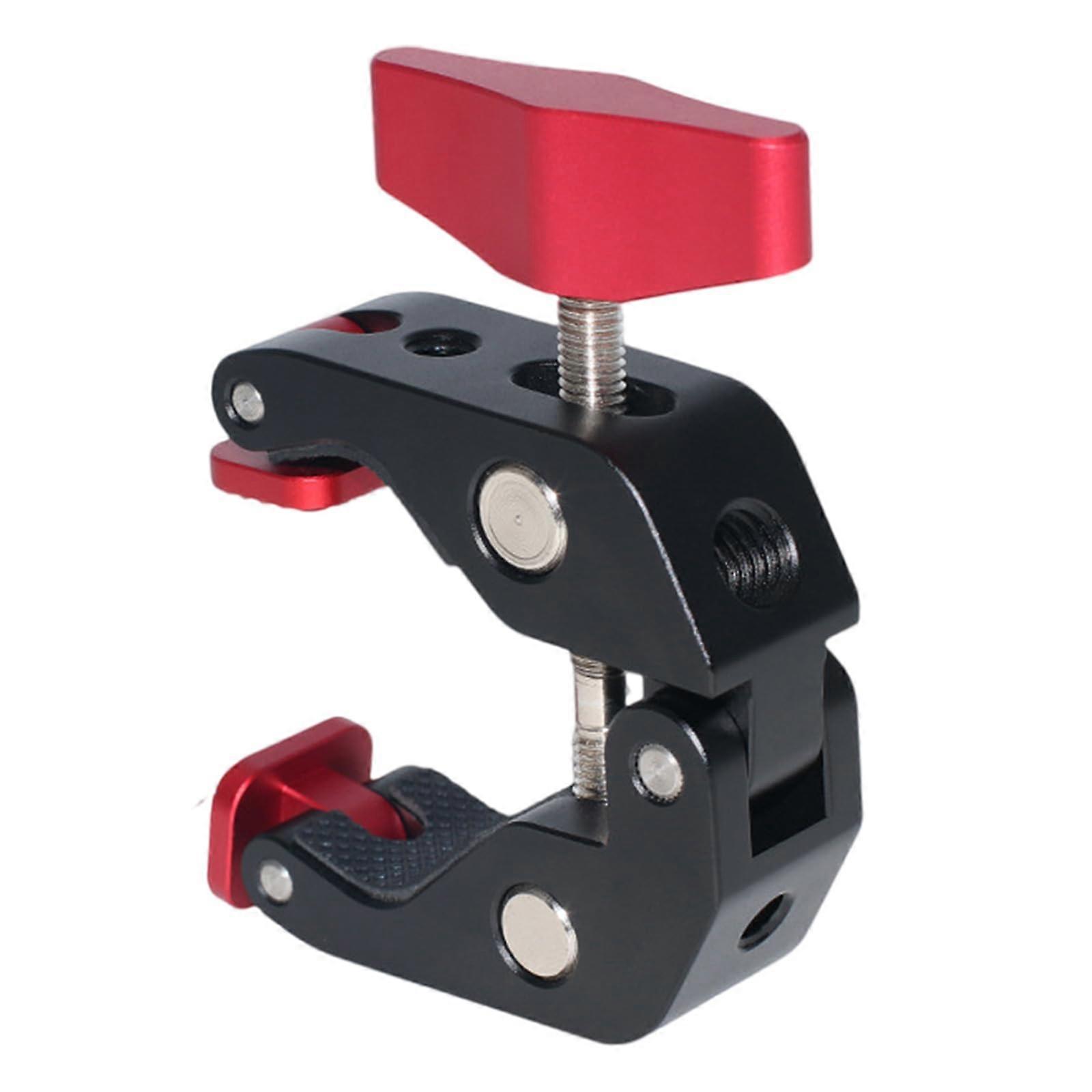 Adjustable Magic Arm Camera Mount Clamp with Universal 1/4 3/8 Threads and Antislip Aluminium Base for Studio