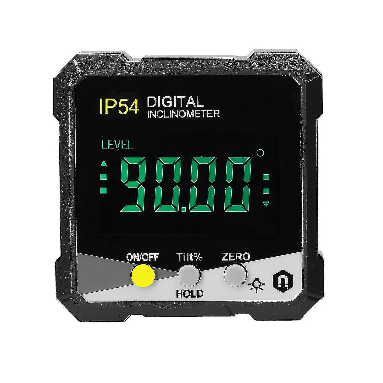 Ip54 4*90 Portable Digital Inclinometer Lcd Backlight Digital Protractor Slope Meter Digital Angle Ruler Single-side Magnetics