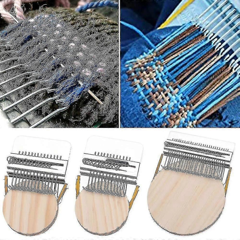 Small Loom Speedweve Type Weave Tool Stitching Mending Jeans Clothes Mending Loom Kit