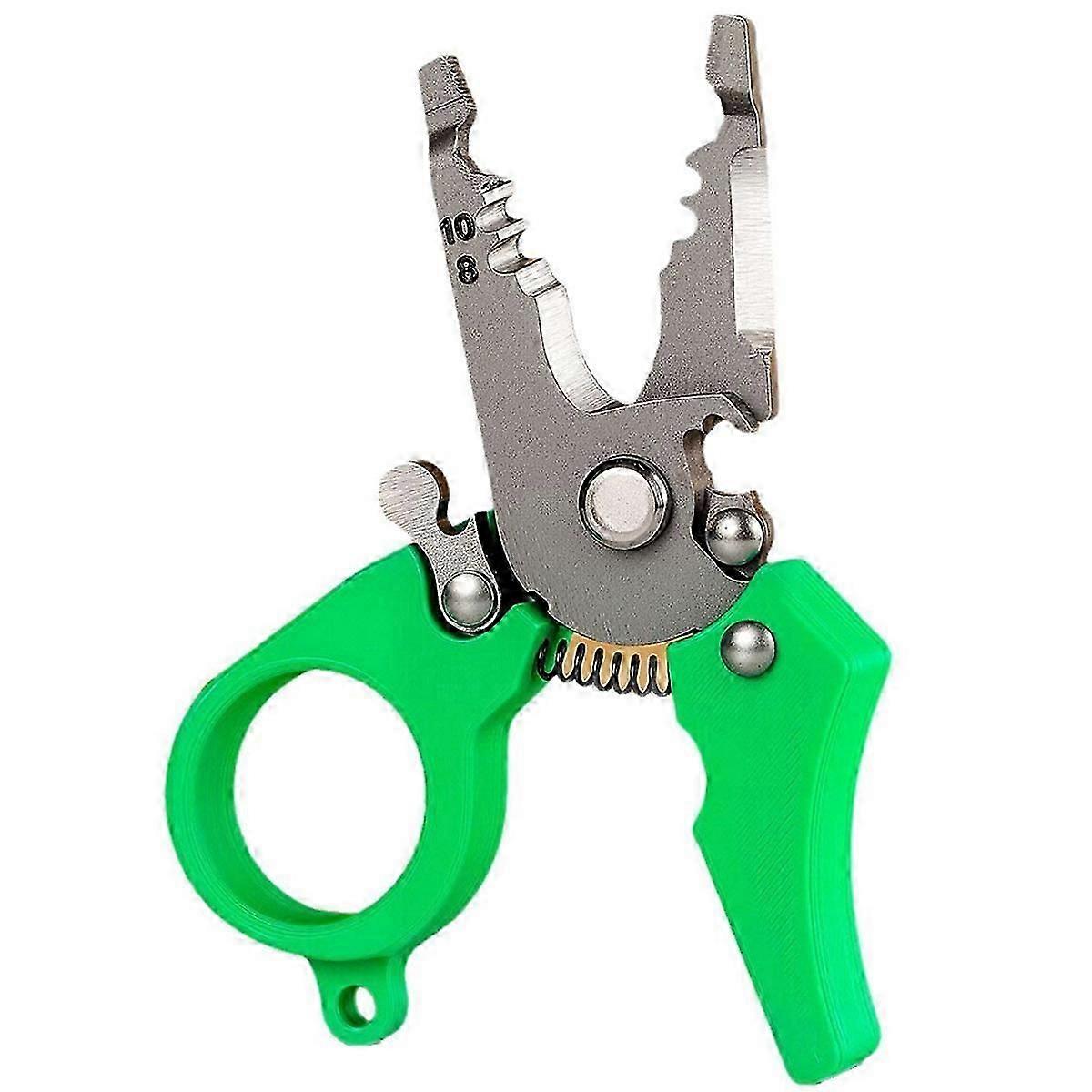 Mini Multi-Tool Wire Stripper,Adjustable Wiring Tools and Function Hand Tool for Strip, Split, Trim,